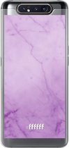 Samsung Galaxy A80 Hoesje Transparant TPU Case - Lilac Marble #ffffff
