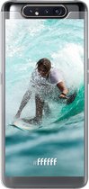 Samsung Galaxy A80 Hoesje Transparant TPU Case - Boy Surfing #ffffff