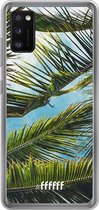 Samsung Galaxy A41 Hoesje Transparant TPU Case - Palms #ffffff