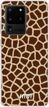 Samsung Galaxy S20 Ultra Hoesje Transparant TPU Case - Giraffe Print #ffffff