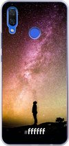 Huawei Nova 3 Hoesje Transparant TPU Case - Watching the Stars #ffffff