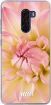 Xiaomi Pocophone F1 Hoesje Transparant TPU Case - Pink Petals #ffffff