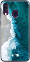 Samsung Galaxy A40 Hoesje Transparant TPU Case - Beach all Day #ffffff