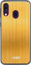 Samsung Galaxy A40 Hoesje Transparant TPU Case - Bold Gold #ffffff