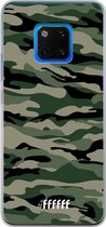 Huawei Mate 20 Pro Hoesje Transparant TPU Case - Woodland Camouflage #ffffff