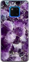 Huawei Mate 20 Pro Hoesje Transparant TPU Case - Purple Geode #ffffff