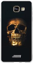 Samsung Galaxy A5 (2016) Hoesje Transparant TPU Case - Gold Skull #ffffff