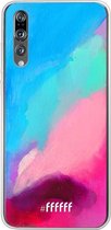 Huawei P20 Pro Hoesje Transparant TPU Case - Abstract Hues #ffffff