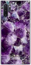 Samsung Galaxy Note 10 Plus Hoesje Transparant TPU Case - Purple Geode #ffffff