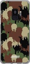 Samsung Galaxy S9 Hoesje Transparant TPU Case - Graffiti Camouflage #ffffff