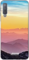 Samsung Galaxy A7 (2018) Hoesje Transparant TPU Case - Golden Hour #ffffff