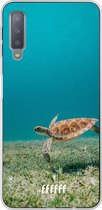 Samsung Galaxy A7 (2018) Hoesje Transparant TPU Case - Turtle #ffffff