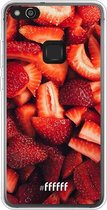 Huawei P10 Lite Hoesje Transparant TPU Case - Strawberry Fields #ffffff