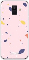 Samsung Galaxy A6 (2018) Hoesje Transparant TPU Case - Terrazzo N°8 #ffffff