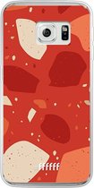 Samsung Galaxy S6 Edge Hoesje Transparant TPU Case - Terrazzo N°4 #ffffff