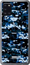Samsung Galaxy A31 Hoesje Transparant TPU Case - Navy Camouflage #ffffff