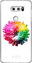 LG V30 (2017) Hoesje Transparant TPU Case - Rainbow Pompon #ffffff