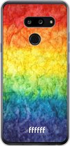 LG G8 ThinQ Hoesje Transparant TPU Case - Rainbow Veins #ffffff