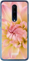 OnePlus 7 Pro Hoesje Transparant TPU Case - Pink Petals #ffffff