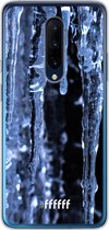 OnePlus 7 Pro Hoesje Transparant TPU Case - Icicles #ffffff