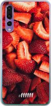 Huawei P30 Hoesje Transparant TPU Case - Strawberry Fields #ffffff