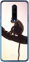 OnePlus 7 Pro Hoesje Transparant TPU Case - Macaque #ffffff