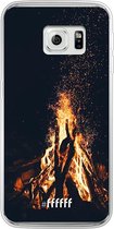 Samsung Galaxy S6 Edge Hoesje Transparant TPU Case - Bonfire #ffffff