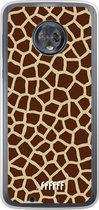 Motorola Moto G6 Hoesje Transparant TPU Case - Giraffe Print #ffffff