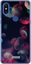 Xiaomi Mi Mix 3 Hoesje Transparant TPU Case - Jellyfish Bloom #ffffff