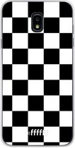 Samsung Galaxy J7 (2018) Hoesje Transparant TPU Case - Checkered Chique #ffffff