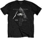 Alice In Chains - Fog Mountain Heren T-shirt - S - Zwart