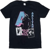 Aaliyah Heren Tshirt -M- Rock The Boat Zwart