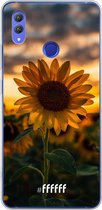 Honor Note 10 Hoesje Transparant TPU Case - Sunset Sunflower #ffffff
