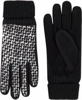 Suède handschoenen dames model Jazz Color: Black, Size: 6.5