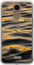 LG K10 (2018) Hoesje Transparant TPU Case - Water Waves #ffffff