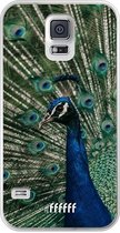 Samsung Galaxy S5 Hoesje Transparant TPU Case - Peacock #ffffff