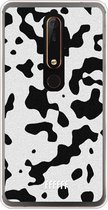 Nokia 6 (2018) Hoesje Transparant TPU Case - Dalmation Print #ffffff