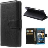 HTC One Mini Hoesje Wallet Case Zwart