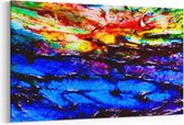 Schilderij - Abstracte kleuren — 90x60 cm