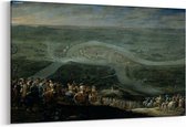 Schilderij - De troepen van Lodewijk XIV voor Schenkenschans, 18 juni 1672 — 90x60 cm