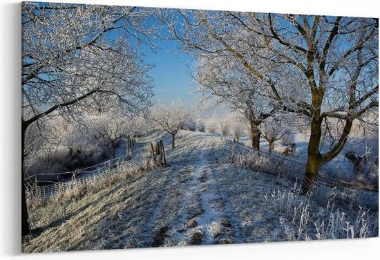 Schilderij - Winter in Holland — 100x70 cm | bol.com