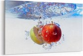 Schilderij - Apple splash — 100x70 cm