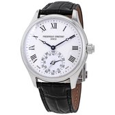 Frédérique Constant Horological Smartwatch FC-285MC5B6 Horloge - Leer - Zwart - Ø 41 mm
