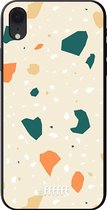 iPhone Xr Hoesje TPU Case - Terrazzo N°1 #ffffff