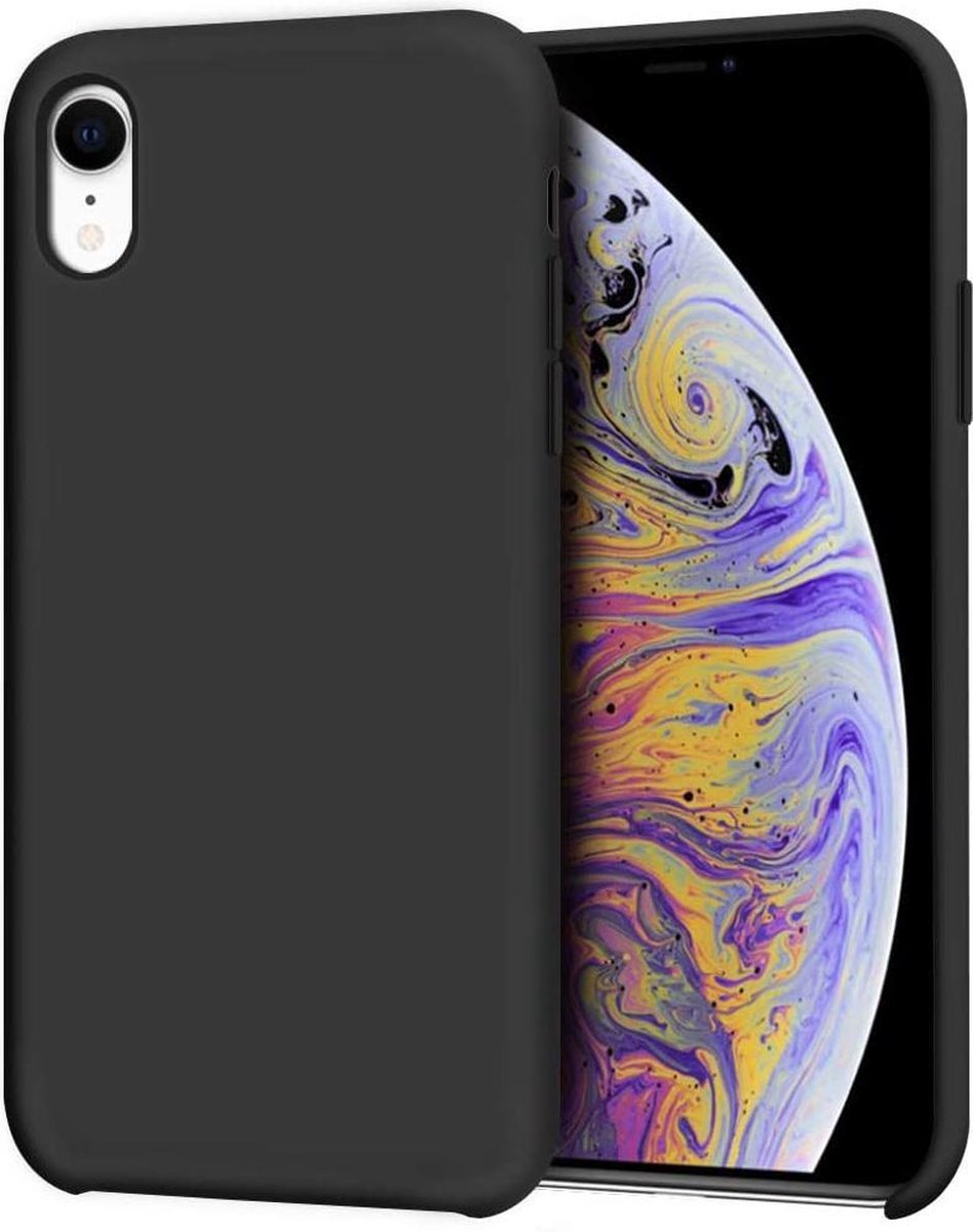 Siliconen Hoesje Backcover Geschikt voor: iPhone X / XS - Zwart