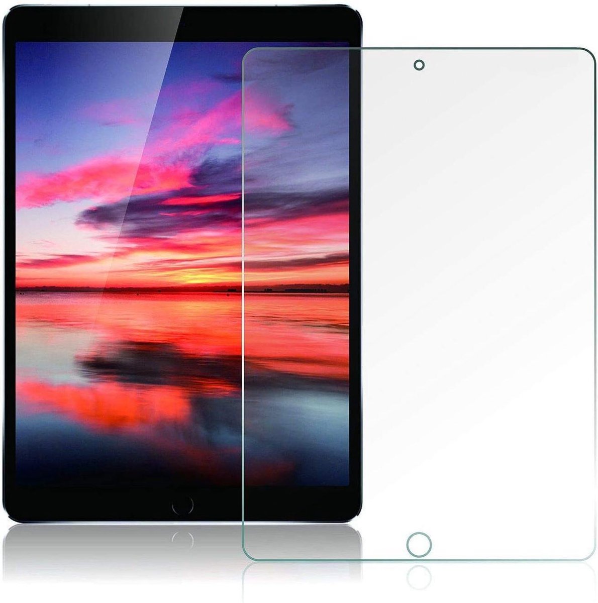 Screenprotector Glas - Tempered Glass Screen Protector Geschikt voor: Apple iPad 10.2 inch (2020 / 2021) - 1x