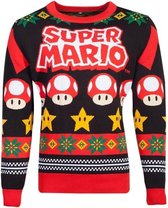 SUPER MARIO - Logo - Knitted Merry Christmas Sweater (S)
