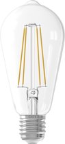 CALEX - LED Lamp - Filament ST64 - E27 Fitting - 6W - Dimbaar - Warm Wit 2300K - Transparant Helder - BSE