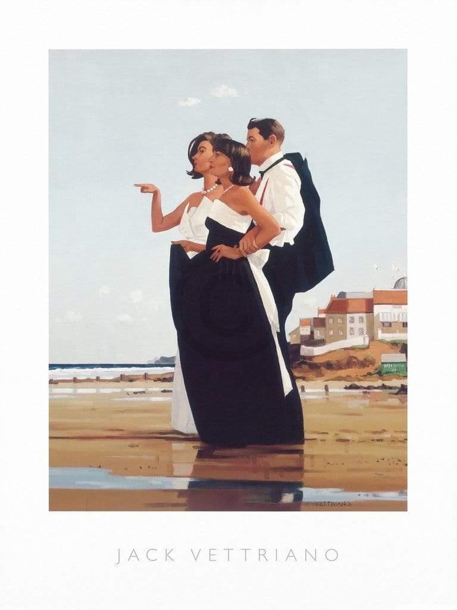 PGM Kunstdruk Jack Vettriano - The Missing man II 60x80cm Divers