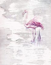 Fotobehang - Pink Flamingo 200x250cm - Vliesbehang